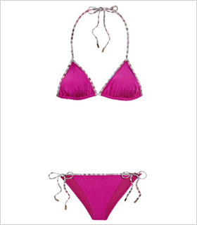 Mattthew Williamson Printed Triangle bikini, $147.50, theoutnet.com