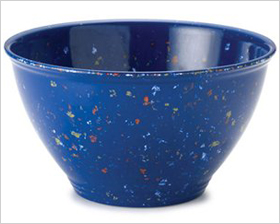 melamine garbage bowl with a rubber base 