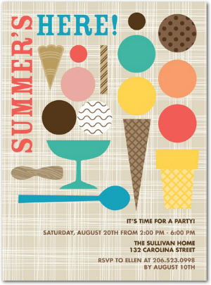 tiny prints ice cream card