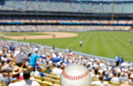 Watching a baseball game