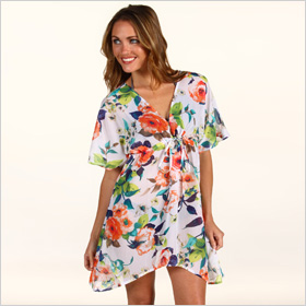 Tommy Bahama Beach Blossoms hi-low tunic