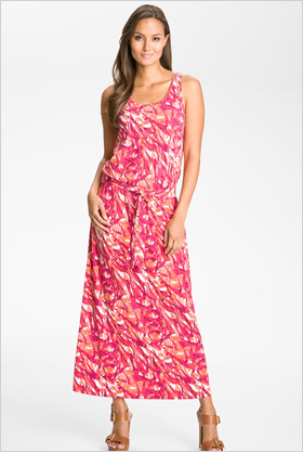 MICHAEL Michael Kors print sleeveless maxi dress