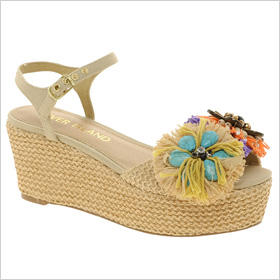 River Island raffia flatform sandals