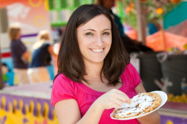 Woman at the festival