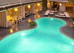The pool at The Avalon, Beverly Hills