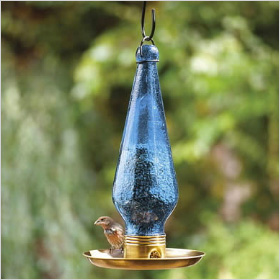 Seed Trumpet bird feeder