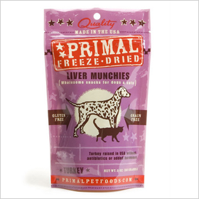 Primal Pet Foods Inc. Freeze Dried Turkey Liver Munchies