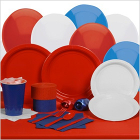 Red White and Blue Party Kit