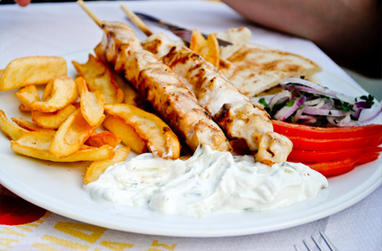 Foods in Rhodes, Greece