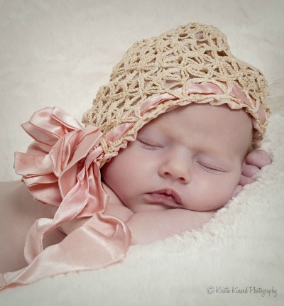 baby in heirloom hat