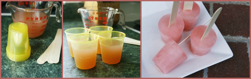 Strawberry lemonade collage