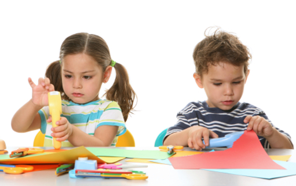 Crafting with kids
