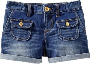 girls denim shorts