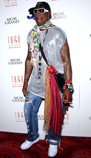 Dennis Rodman meets estranged dad for five minutes.