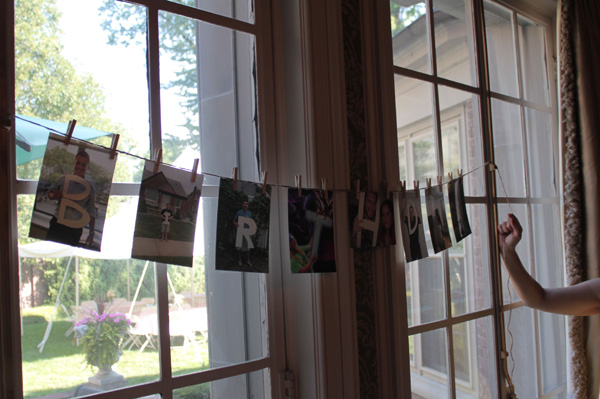 DIY personalized party display