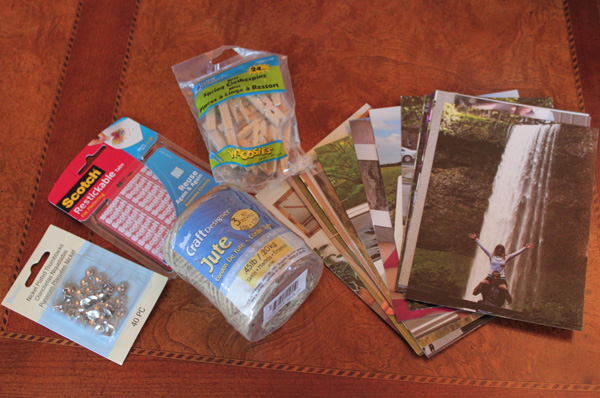 DIY personalized party display -- supplies