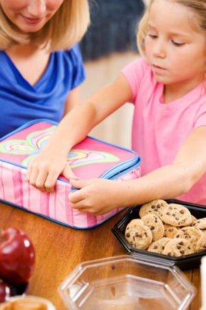 mother packing lunch