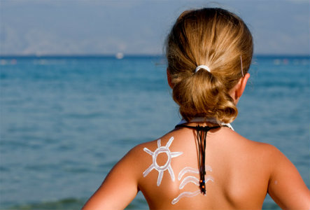 Little girl at the beach