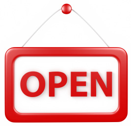 Open sign
