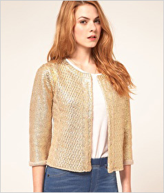 Our pick: Foil Print Cardigan, $83, ASOS.com
