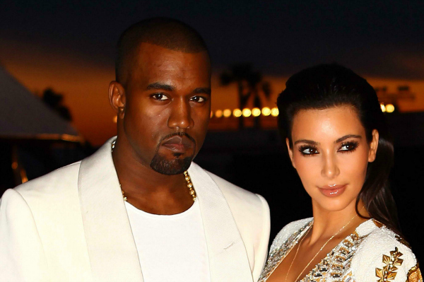Kanye West and Kim Kardashian