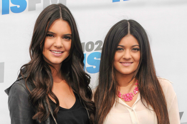 Kendall and Kylie Jenner in Los Angeles, California