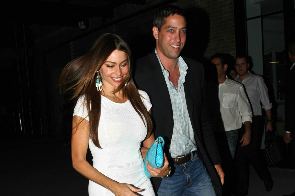 Sofia Vergara and Nick Loeb Leaving Dinner in NYC