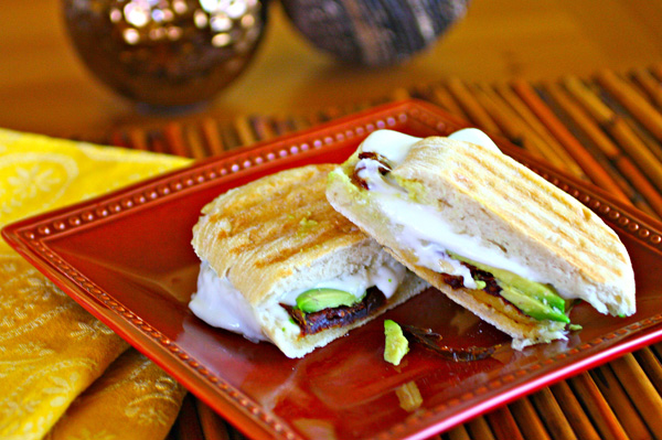 Meatless Monday: Avocado, mozzarella, and sun-dried tomato Panini