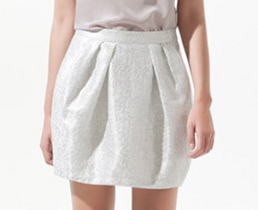 Silver Mini Skirt