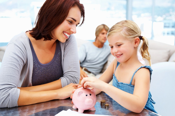 mother daughter piggybank