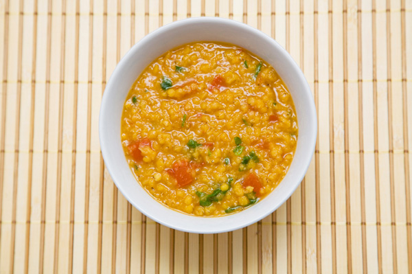 Slow cooker yellow lentil dahl