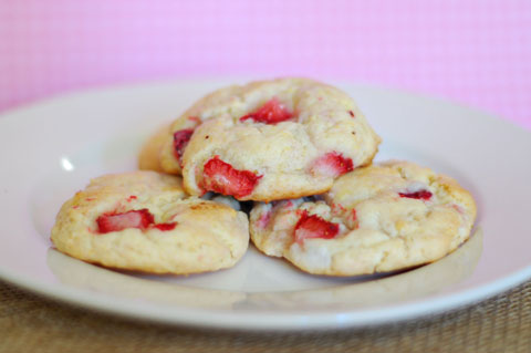 Strawberry Jam Shortcake Cookies