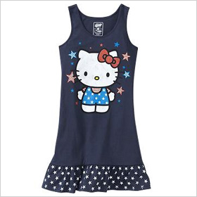 Hello Kitty ruffled tank dress