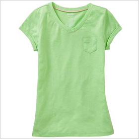 v-neck pocket tee