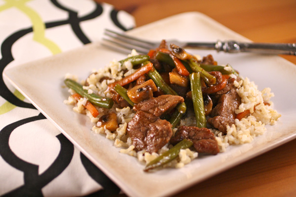 Beef stir-fry