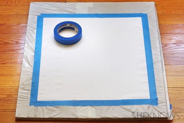 Step 1: tape fabric