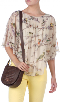 Our pick: Ted Baker Birdie Print Top, $165, Ted Baker.com