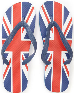 Union Jack Flip Flops