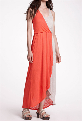 Two-toned maxi dress