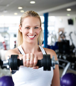 Woman at the gym