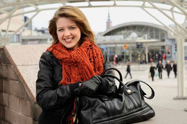 Woman at the airport