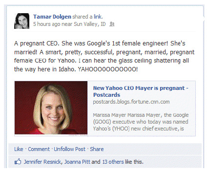 Marissa Mayer pregnant
