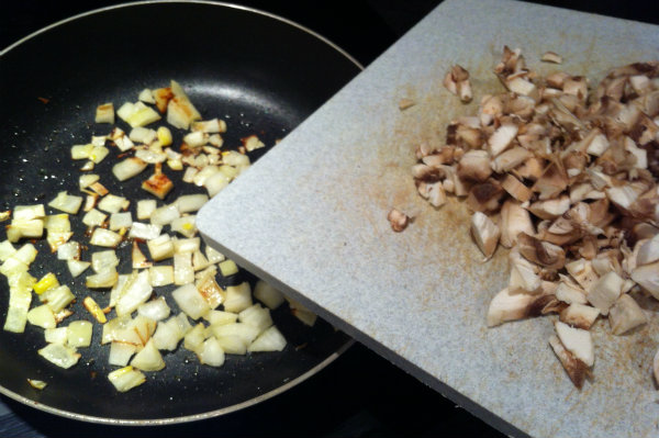 Onions and mushroom