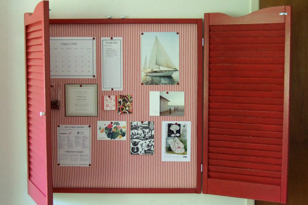 shutter bullentin board