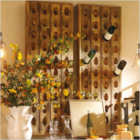 French wine bottle riddling rack ($249)