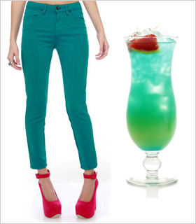Turquoise look