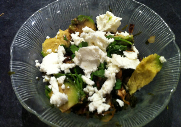 Add goat cheese