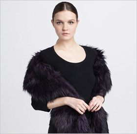 aux fur stole