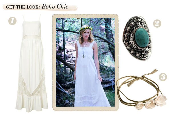 boho chic vintage collage
