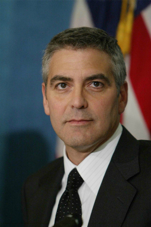 George Clooney at the National Press Club in Washington DC